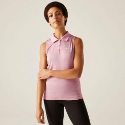 Tima II damska koszulka. Fioletowe t-shirty sportowe Regatta, bez wzorów, bez ramiączek. Za 146.00 zł.