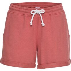 Spodenki dresowe bonprix rabarbarowy melanż. Czerwone szorty sportowe bonprix, melanż, z dresówki. Za 54.99 zł.