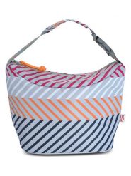 IRIS Torba w kolorze różowo-błękitno-granatowym na lunch - 29,5 x 19 x 13,5 cm rozmiar: onesize. Niebieskie torby sportowe IRIS, bez wzorów, z materiału. Za 61.95 zł.