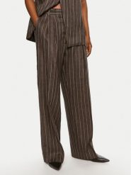 DAY BIRGER ÉT MIKKELSEN Spodnie materiałowe Enzo DAY65243238 Brązowy Relaxed Fit. Brązowe spodnie materiałowe DAY Birger et Mikkelsen, bez wzorów, ze lnu. Za 659.99 zł.