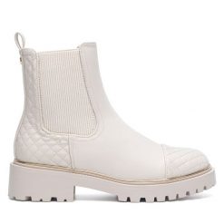 Botki JENNY. Brązowe botki Jenny, bez wzorów, bez obcasa, na płaskiej podeszwie, bez zapięcia. Za 179.99 zł.