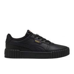 Buty Puma Carina 3.0 400365 02 czarne. Czarne buty treningowe bez wzorów, z gumy, bez zapięcia. Za 338.63 zł.