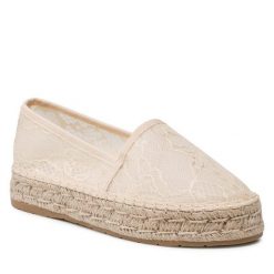 Espadryle DeeZee. Brązowe espadryle DeeZee, bez wzorów, bez obcasa. Za 99.99 zł.