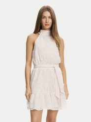 Guess Sukienka letnia W5GK15 W0WA2 Różowy Regular Fit. Czerwone sukienki Guess, xl, z aplikacjami, z syntetyku, bez kołnierzyka, bez ramiączek. Za 489.99 zł.