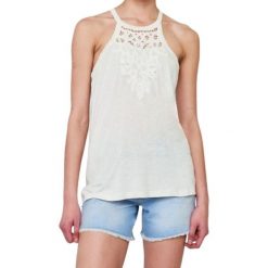 Koszulka turystyczna damska SuperDry Vintage Jersey Lace Racer. Brązowe t-shirty sportowe Superdry, xs, bez wzorów, z jersey, bez ramiączek. Za 103.00 zł.