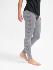 Damskie legginsy bezszwowe Hummel Ci Scrunch. Szare legginsy Hummel, bez wzorów, z dzianiny. Za 172.50 zł.