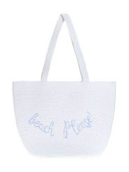 BLE Shopper bag w kolorze białym - 52 x 30 cm rozmiar: onesize. Białe shopper bag BLE, bez wzorów, z materiału, na ramię, bez dodatków. Za 76.22 zł.