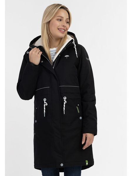 Schmuddelwedda Płaszcz przeciwdeszczowy w kolorze czarnym rozmiar: S. Czarne kurtki przeciwdeszczowe Schmuddelwedda, s, bez wzorów, bez kaptura, outdoorowe. Za 328.65 zł.