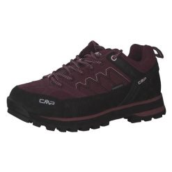 Damskie Niskie buty trekkingowe CMP Moon waterprof. Czarne trekkingi CMP, bez wzorów, z gumy, bez zapięcia, outdoorowe. Za 399.00 zł.