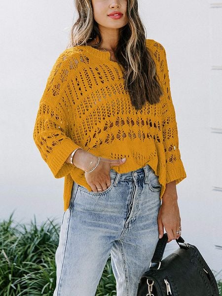 LA Angels Sweter w kolorze jasnobrązowym rozmiar: XL. Brązowe swetry LA Angels, xl, bez wzorów, bez ramiączek. Za 104.99 zł.