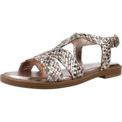 Sandały CARMELA 162199C Brąz. Brązowe sandały Carmela, bez wzorów, ze skóry, bez obcasa, bez zapięcia. Za 294.99 zł.