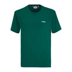 Koszulka damska FILA Biendorf. Zielone t-shirty sportowe Fila, s, bez wzorów, z bawełny, bez ramiączek, trekkingowe. Za 109.99 zł.