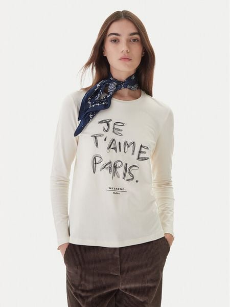 Weekend Max Mara Bluzka Renoir 2525946032 Écru Regular Fit. Bluzki Weekend Max Mara, l, bez wzorów, z bawełny, bez kołnierzyka, bez ramiączek. Za 359.99 zł.