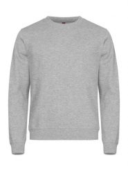 Clique Basic Roundneck bluza unisex z tkaniny stabilizowanej – ash. Szare bluzy CLIQUE, xs, bez wzorów, z bawełny, bez kaptura. Za 158.26 zł.