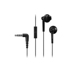 Panasonic RP-TCM50E-K Słuchawki. Czarne słuchawki douszne PANASONIC. W wyprzedaży za 34.99 zł.