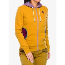 Bluza z kapturem damska E9 Bea. Żółte bluzy E9, xs, bez wzorów, casualowe, bez ramiączek, z kapturem. Za 429.99 zł.