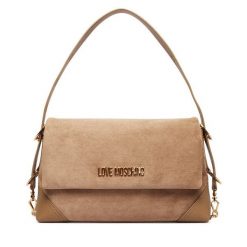 Torebka LOVE MOSCHINO. Brązowe torebki klasyczne Love Moschino, bez wzorów, klasyczne, bez dodatków. Za 919.99 zł.