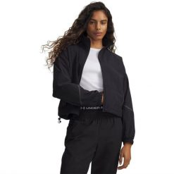 Damska kurtka wodoodporna Under Armour Unstoppable. Czarne kurtki Under Armour, l, bez wzorów, z materiału, bez kaptura. Za 628.00 zł.