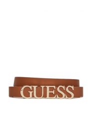 Guess Pasek Damski BW9231 P5235 Brązowy. Brązowe paski Guess, z aplikacjami, ze skóry. Za 129.99 zł.