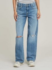 G-Star Dżinsy "Judee" - Loose fit - w kolorze niebieskim rozmiar: W32/L30. Niebieskie jeansy G-Star, l, z aplikacjami, z bawełny, klasyczne. Za 209.95 zł.