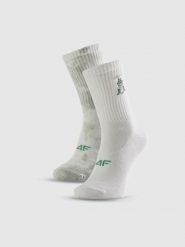 4F Skarpetki długie (2-pack) damskie - zielone 35-38. Zielone skarpetki 4f, bez wzorów. Za 49.99 zł.