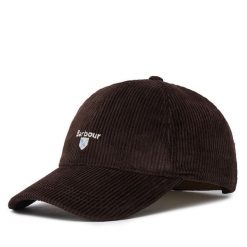 Czapka z daszkiem Barbour. Brązowe czapki z daszkiem Barbour, bez wzorów. Za 154.99 zł.