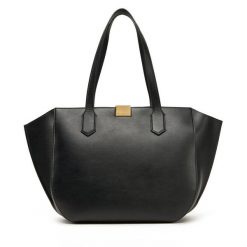 Torebka KARL LAGERFELD. Czarne shopper bag KARL LAGERFELD, bez wzorów, bez dodatków. Za 1,299.00 zł.