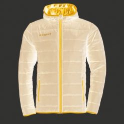 Kurtka puchowa Uhlsport Essential Ultra Lite Down. Czarne kurtki Uhlsport, xl, bez wzorów, z materiału, z kapturem. Za 244.35 zł.