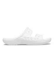 Crocs Klapki "Baya" w kolorze białym rozmiar: 45/46. Białe klapki Crocs, bez wzorów, klasyczne, z otwartym noskiem, bez obcasa, bez zapięcia. Za 96.14 zł.
