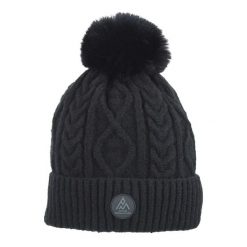 Czapka Peak Mountain Montchat. Czarne czapki zimowe Peak Mountain, bez wzorów, sportowe. Za 68.65 zł.
