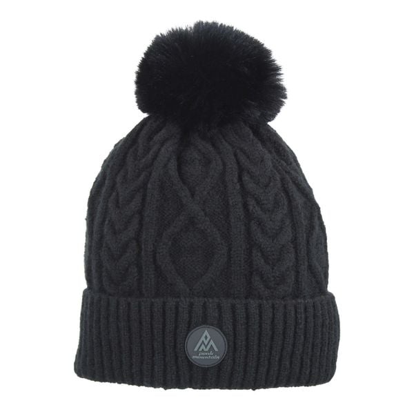 Czapka Peak Mountain Montchat. Czarne czapki zimowe Peak Mountain, bez wzorów, sportowe. W wyprzedaży za 86.65 zł.