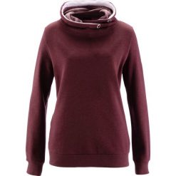 Bluza dresowa bonprix czerwony klonowy. Czerwone bluzy marki bonprix, z dresówki. Za 59.99 zł.