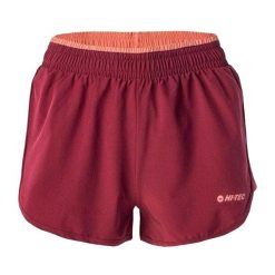 Shorty Damskie Laria. Czerwone szorty Hi-tec, bez wzorów, sportowe. Za 87.99 zł.