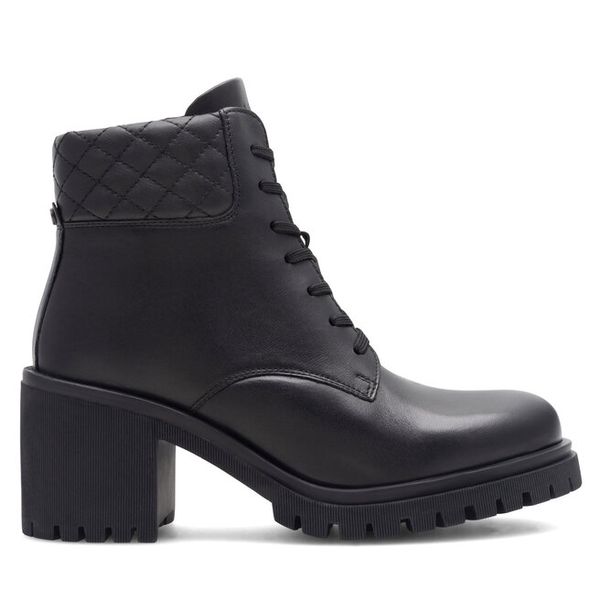 Botki Lasocki. Czarne botki Lasocki, bez wzorów, bez obcasa, na słupku, bez zapięcia. Za 299.99 zł.