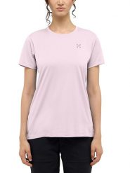 Haglöfs Koszulka funkcyjna w kolorze jasnoróżowym rozmiar: XL. Różowe t-shirty sportowe Haglöfs, xl, bez wzorów, bez ramiączek, outdoorowe. Za 121.07 zł.