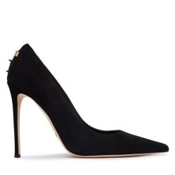 Szpilki Elisabetta Franchi. Czarne szpilki Elisabetta Franchi, bez wzorów, bez obcasa, na szpilce, bez zapięcia. Za 2,649.00 zł.