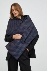 Karl Lagerfeld szalik damski kolor czarny wzorzysty. Czarne szaliki i kominy KARL LAGERFELD, bez wzorów. Za 679.99 zł.