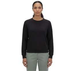 Bluza dresowa sportowa damska Skechluxe Elevate Crewneck. Czarne bluzy bez kaptura Skechers, bez wzorów, z dresówki, bez kaptura. Za 229.99 zł.