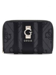 Guess Portfel w kolorze antracytowo-czarnym - 14 x 9 x 2 cm rozmiar: onesize. Czarne portfele Guess, z aplikacjami, z materiału. Za 173.99 zł.