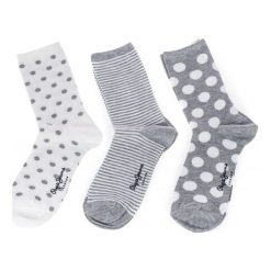Pepe Jeans 3 Pack Skarpetki Damskie Wielokolorowy Laris. Szare skarpetki marki Pepe Jeans, z jeansu. Za 75.90 zł.