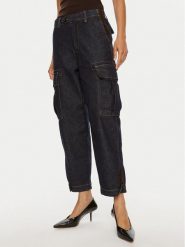Pinko Jeansy Sonata 103856 A20N Granatowy Wide Leg. Niebieskie jeansy Pinko, bez wzorów, z bawełny. Za 739.99 zł.