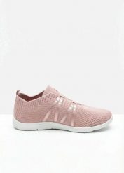 Buty barefoot z elastyczną podeszwą. Brązowe buty sportowe lifestyle bonprix, bez wzorów, sportowe, bez zapięcia. Za 127.99 zł.