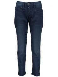 Herrlicher Dżinsy - Slim fit - w kolorze granatowym rozmiar: W24. Niebieskie jeansy Herrlicher, bez wzorów, klasyczne, z podwyższonym stanem. Za 304.99 zł.
