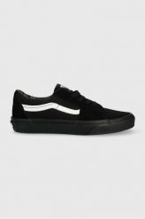 Vans tenisówki SK8-Low damskie kolor czarny VN0A5KXDBZW1. Czarne trampki Vans, bez wzorów, z gumy, klasyczne, bez zapięcia. Za 339.99 zł.