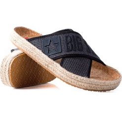 BIG STAR SHOES Klapki Espadryle Big Star czarne. Czarne espadryle BIG STAR SHOES, bez wzorów, casualowe, bez obcasa, bez zapięcia. Za 193.98 zł.