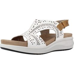 Sandały FLUCHOS F1481 Biały. Białe sandały LUCHOS, bez wzorów, z materiału, bez obcasa, bez zapięcia. Za 308.99 zł.