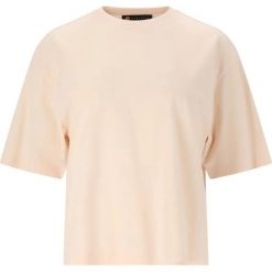 T-shirt damski Athlecia London. Brązowe t-shirty sportowe Athlecia, bez wzorów, z bawełny, bez ramiączek. Za 54.90 zł.