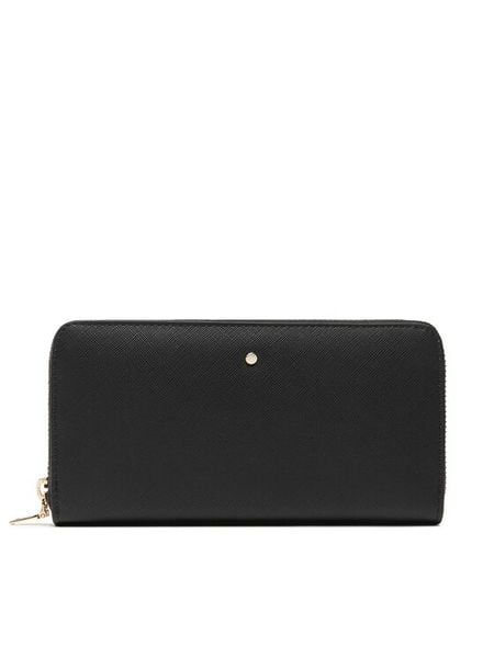 Geox Portfel D.Wallet D35K3A B0039 C9999 Czarny. Czarne portfele Geox, bez wzorów, ze skóry. Za 179.99 zł.