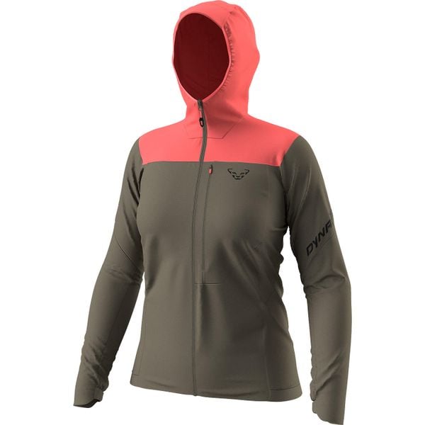 Kurtka wiatrówka softshell damska Dynafit Traverse. Brązowe kurtki przejściowe sportowe Dynafit, xl, bez wzorów, z materiału, bez kaptura. Za 642.80 zł.