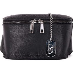 Skórzana saszetka w kolorze czarnym - 20 x 15 x 5 cm. Nerki i saszetki Mia Tomazzi, Anna Morellini & Co. W wyprzedaży za 193.95 zł.